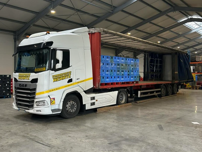 Semi-remorque tautliner Transports Achatz